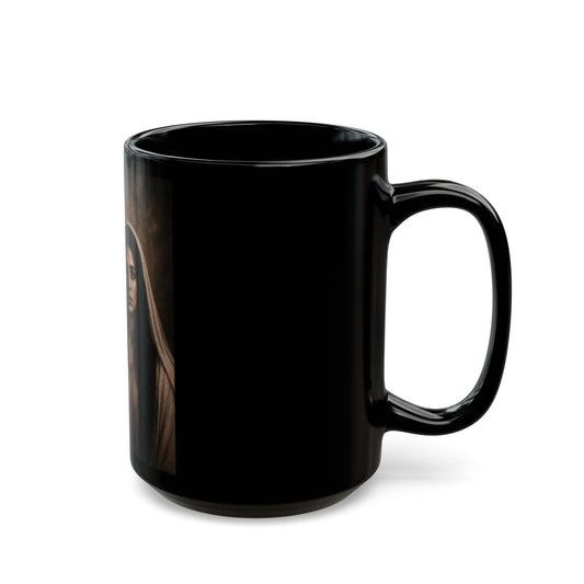 Christ & Mary Magdalene Mug | Black Ceramic Coffee Cup