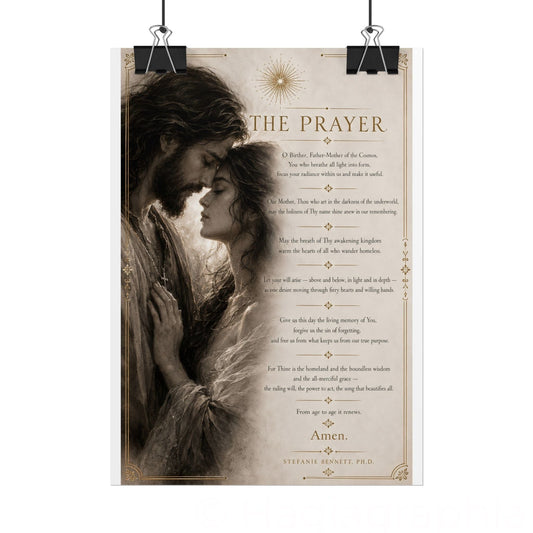 Rolled Poster — The Prayer Jesus & Magdalene Wall Art