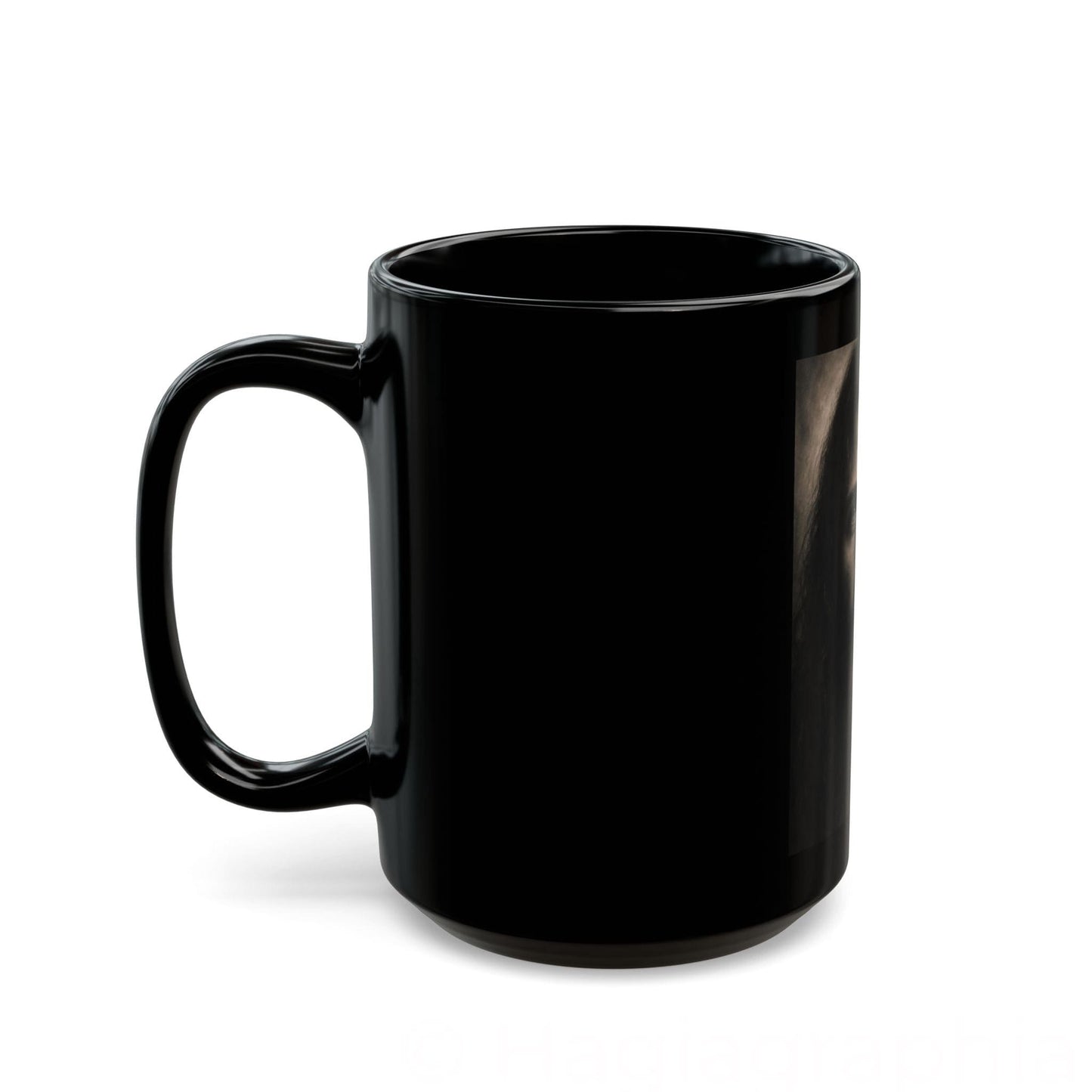 Yeshua Portrait Mug | Black Ceramic Coffee Cup