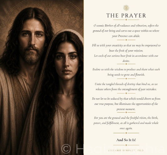 Christ &  Mary Magdalene Prayer Rolled Poster — Wall Art