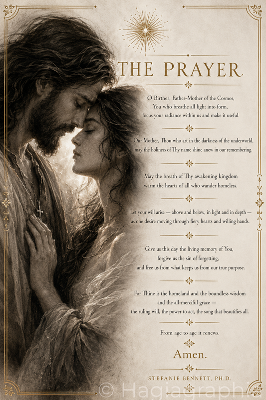 Rolled Poster — The Prayer Jesus & Magdalene Wall Art