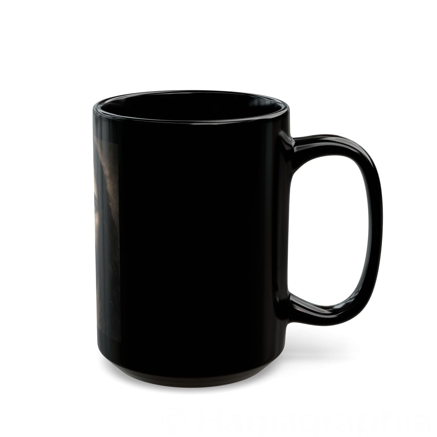 Yeshua Portrait Mug | Black Ceramic Coffee Cup