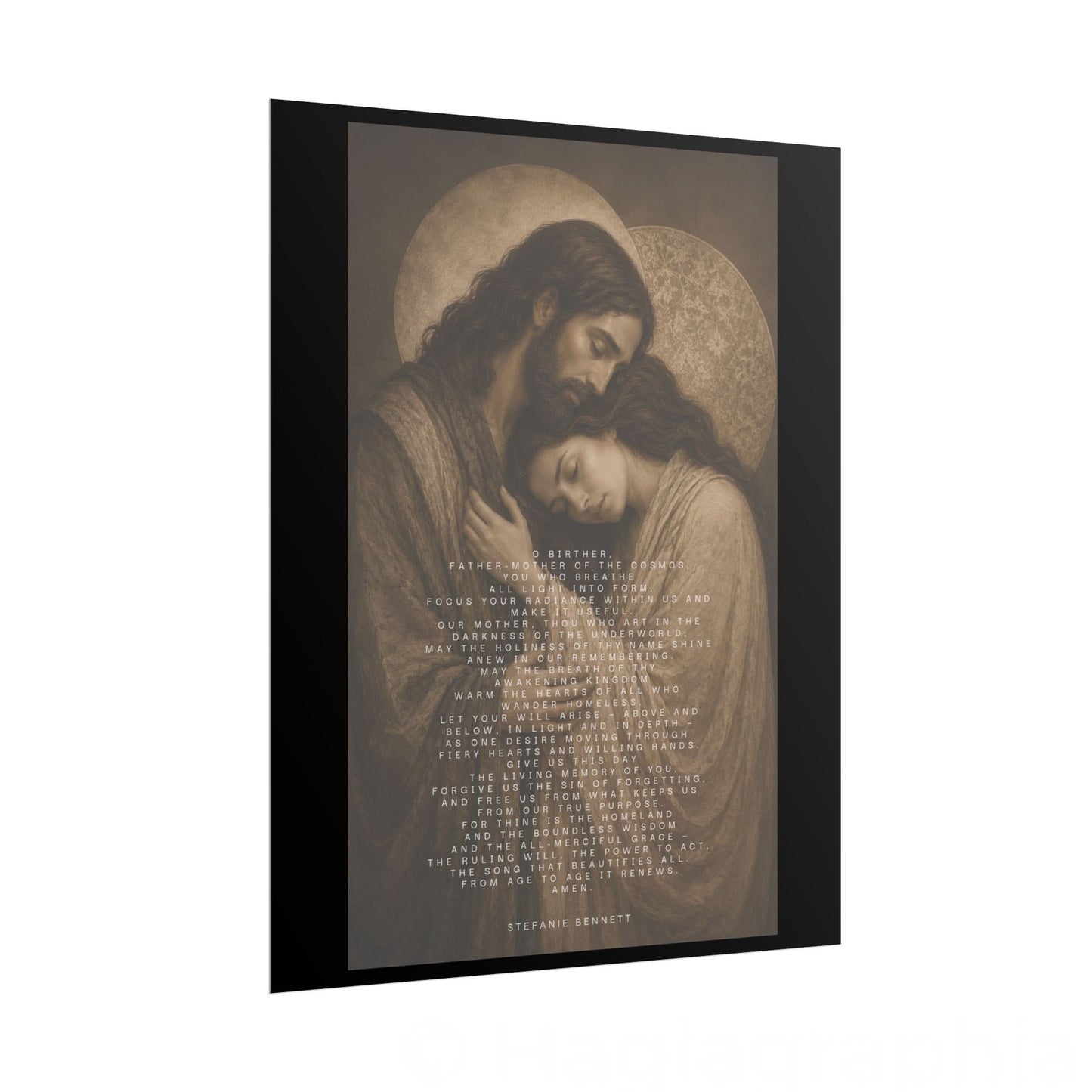 The Father-Mother Prayer Archival Print- Embrace