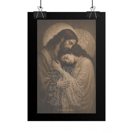 The Father-Mother Prayer Archival Print- Embrace