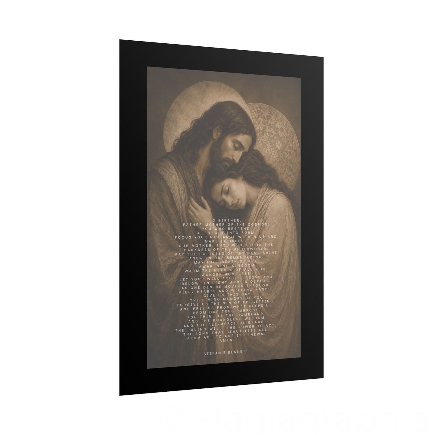 The Father-Mother Prayer Archival Print- Embrace