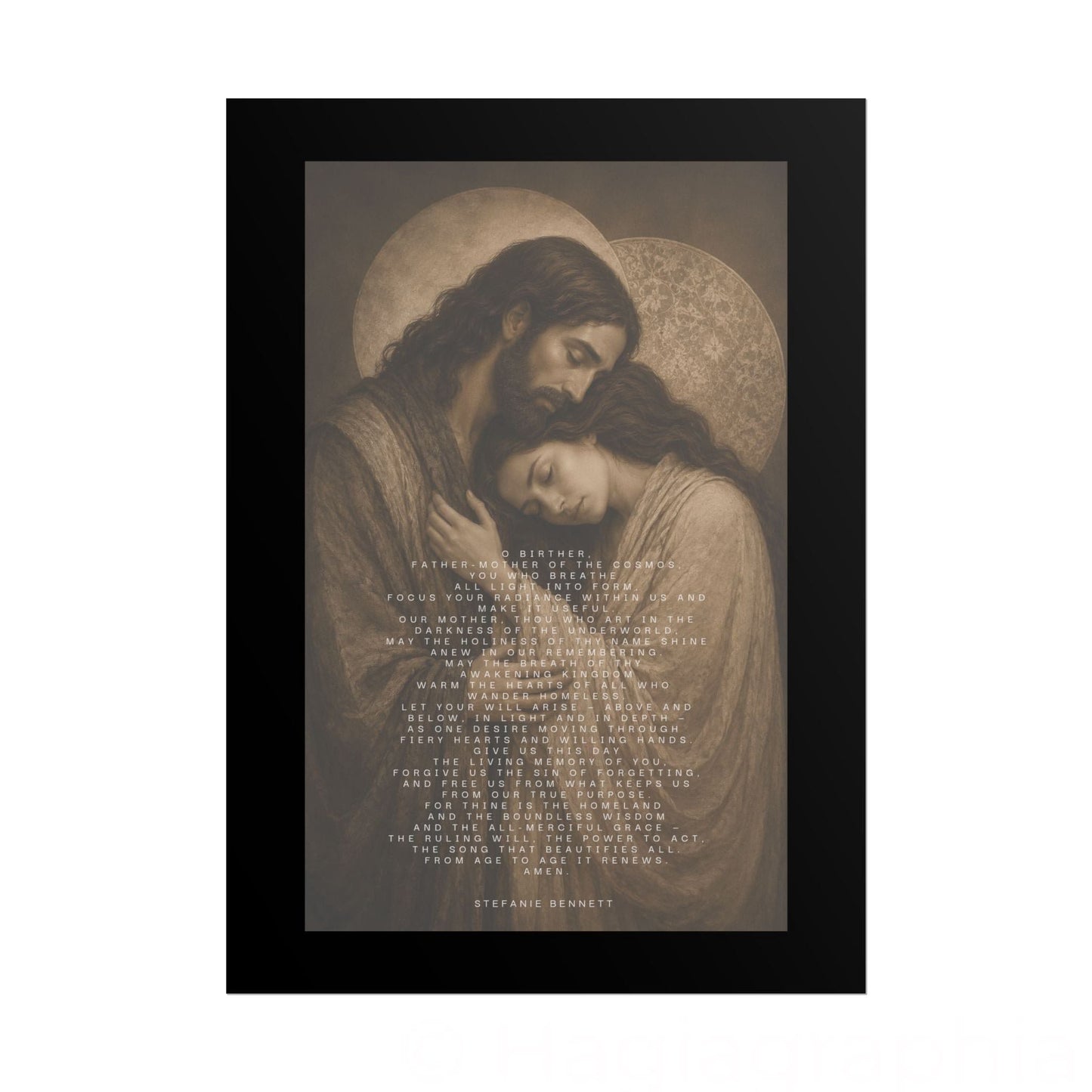 The Father-Mother Prayer Archival Print- Embrace