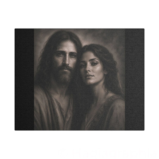 The Beloveds Portrait Satin Canvas Stretched | Wall Art
