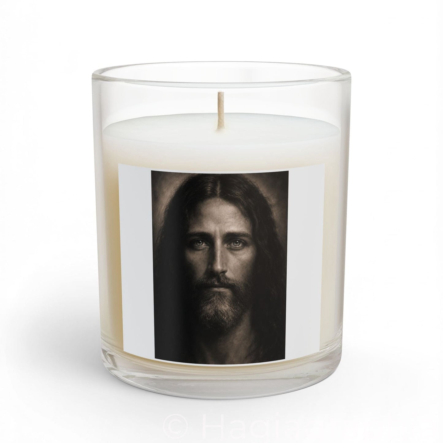 Yeshua Portrait Glass Candle — 11oz
