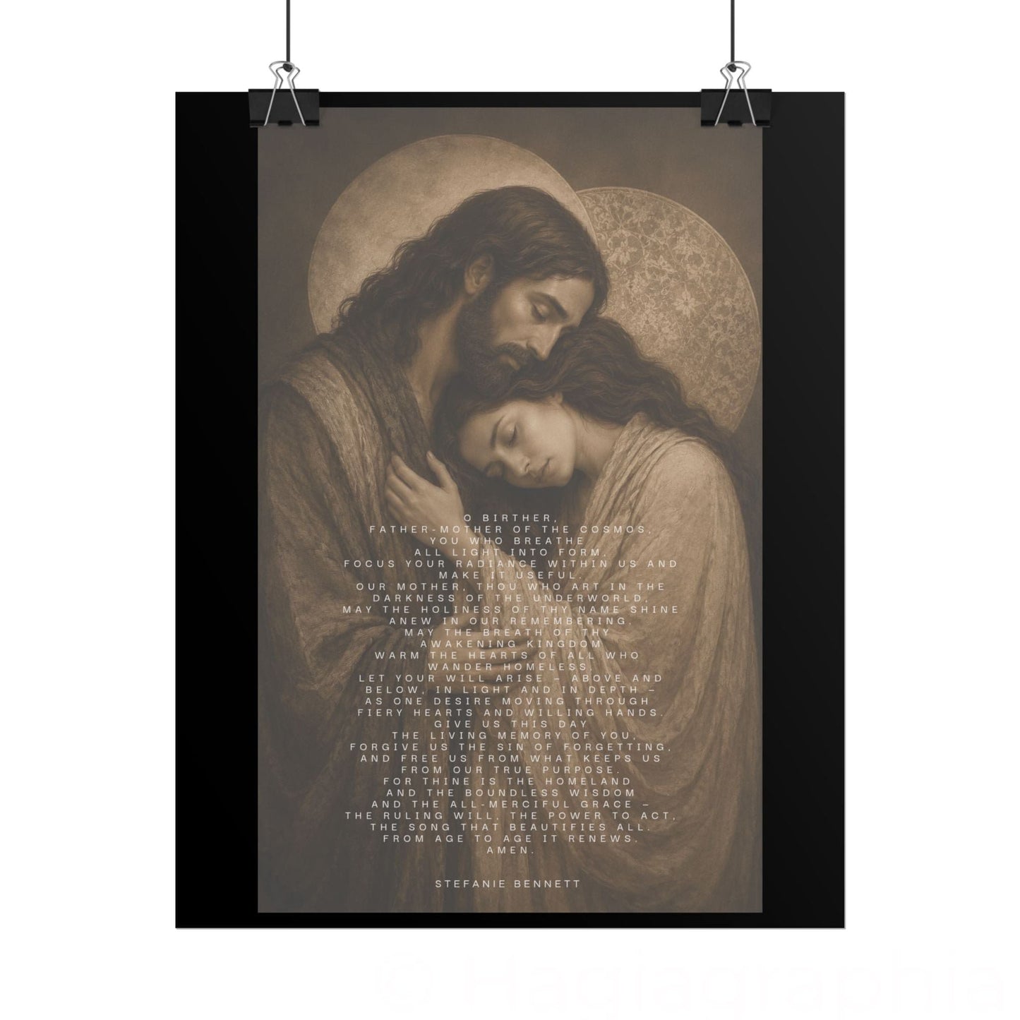 The Father-Mother Prayer Archival Print- Embrace